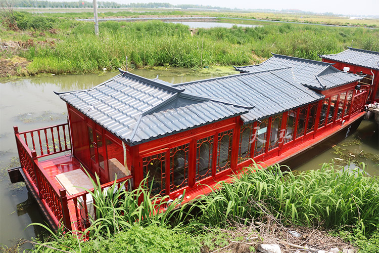 復(fù)古畫(huà)舫木船065